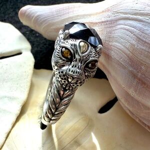 JOHN HARDY Jai ring with Black Onyx, Citrine and 14k accents.